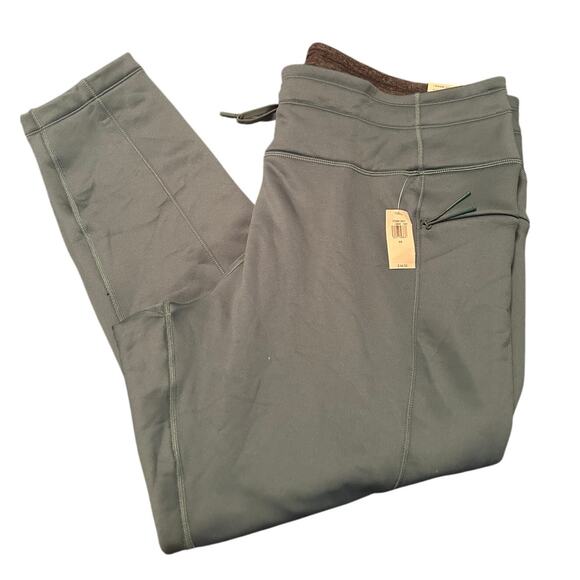 NWT Old Navy Blue/Green Leggings Lined Comfortable Drawstring Waist Size 3X - Picture 1 of 8